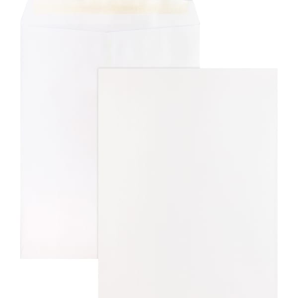 Business Source Self Sealing Catalog Envelopes - Catalog - 10in Width x 13in Length - 28 lb - Peel & Seal - White - Wove - 100 / Box