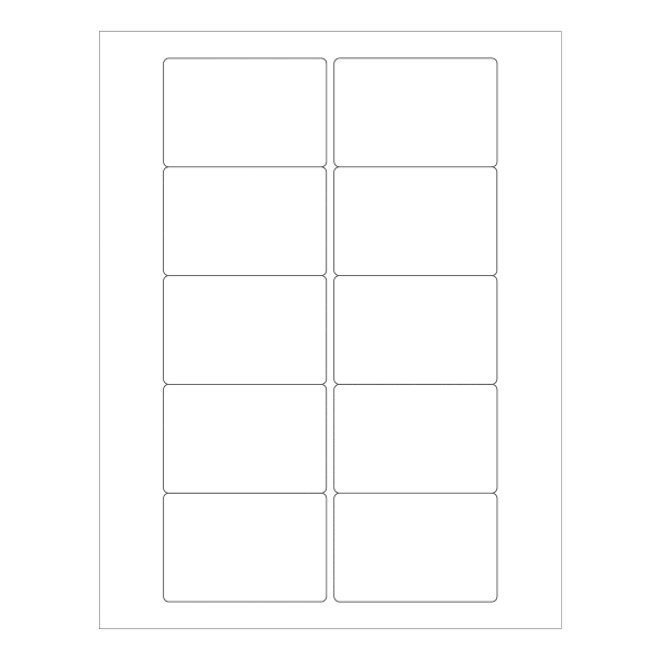 Tape Logic Weather-Resistant Laser Labels, LL247WR, Rectangle, 3in x 2in, White, Pack Of 1,000 Labels