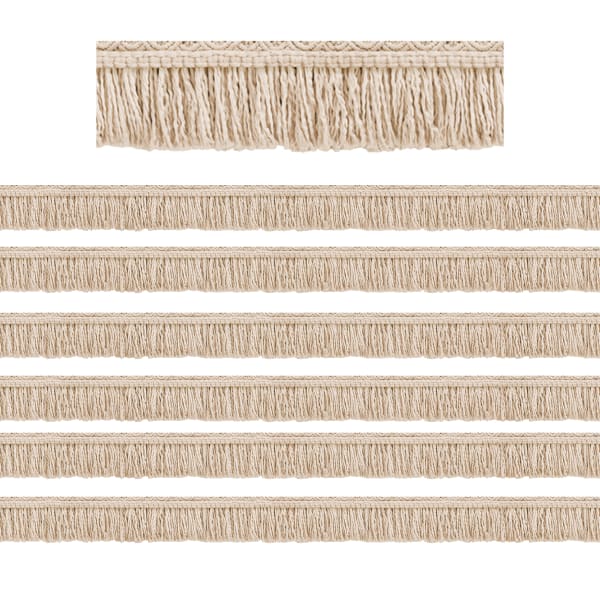 Teacher Created Resources Die-Cut Border Trim, Wonderfully Wild Fringe, 35ft Per Pack, Set Of 6 Packs
