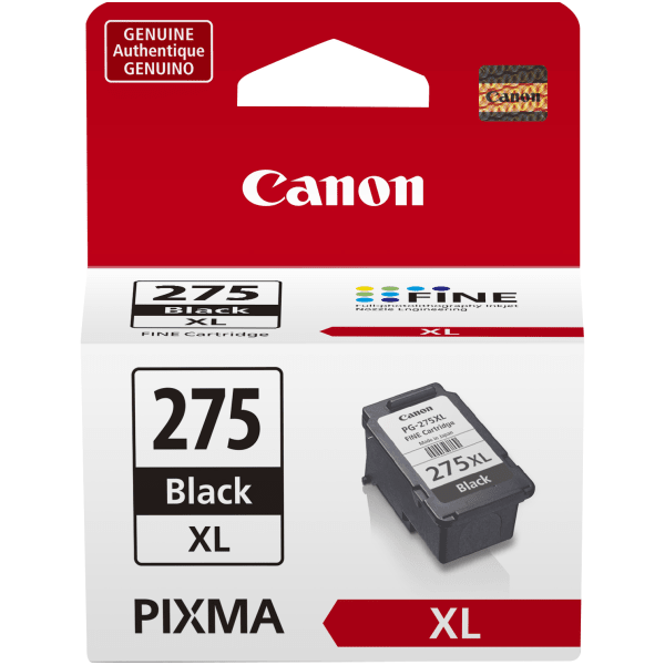 Canon PG-275XL Pigment Black High-Yield Ink Cartridge, 4981C001