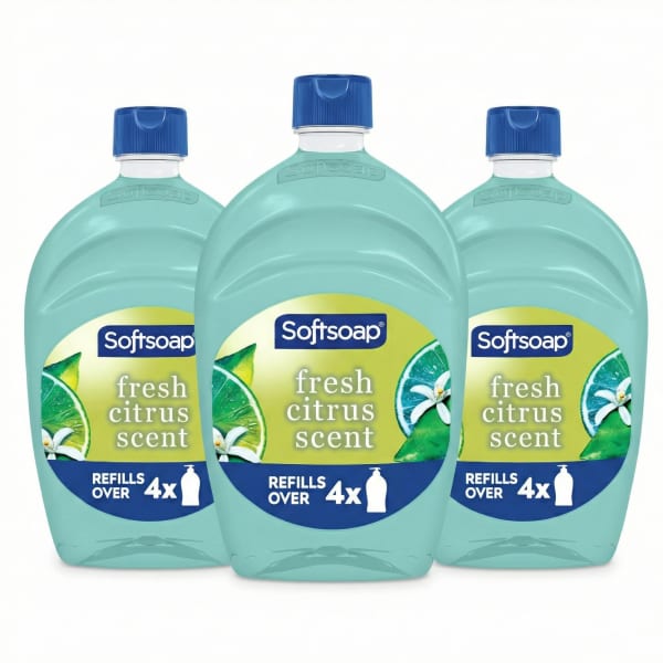 Softsoap Antibacterial Liquid Hand Soap, Fresh Citrus Scent, 50 Oz, Total Qty 3