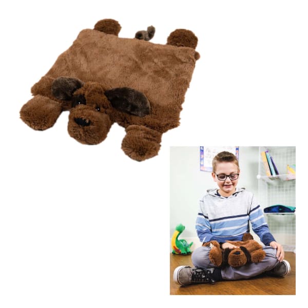 Bouncyband Kids Washable Sensory Plush Lap Pad, 5 lb, 14in x 15in, Puppy