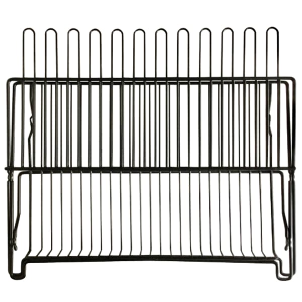Better Houseware Folding Dish Rack, 10-3/4inH x 12-1/4inW x 18inD, Black