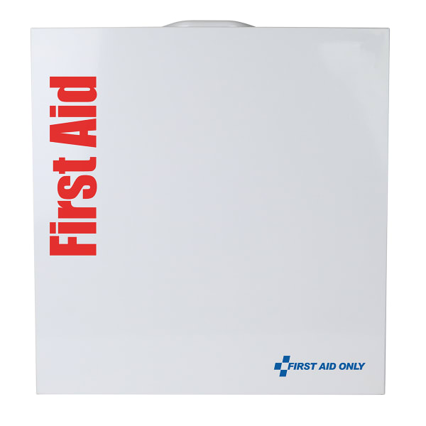 First Aid Only Smart Compliance Food Service Large Metal Cabinet Without Medication, 16-1/2inH x 15-3/4inW x 5-1/2inD, White