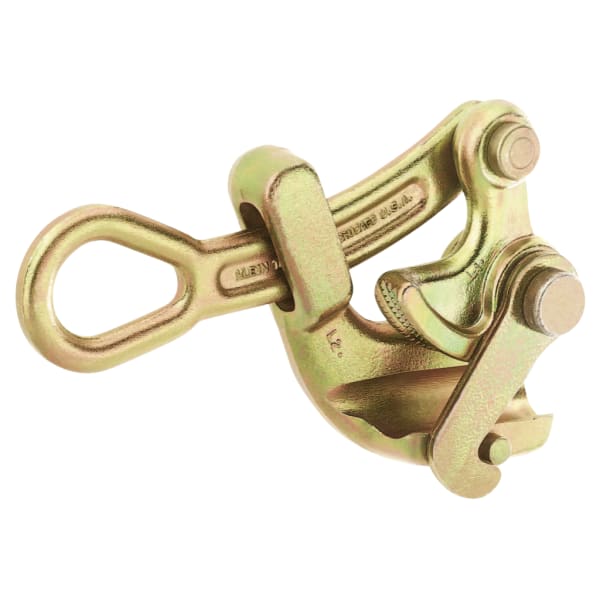 Haven Grips, Knurled Eccentric Jaw, 5,000 lb Cap, 1/2 in Cable Size, Swing Latch