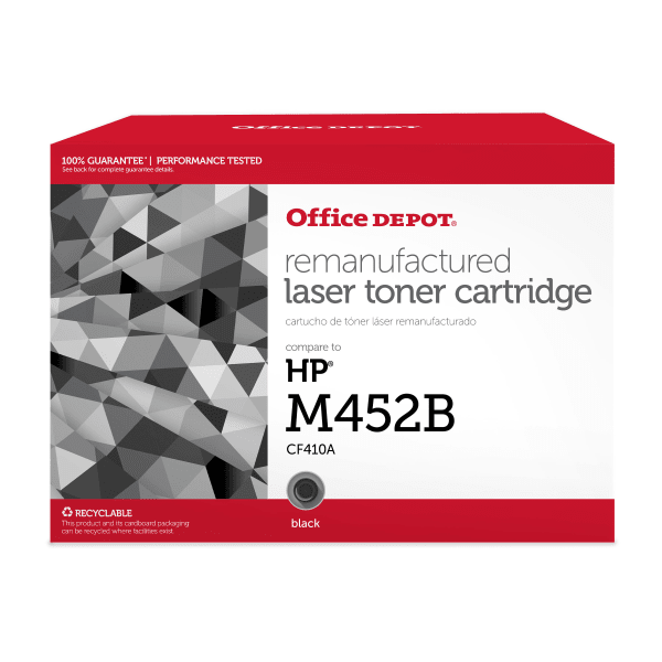 Office Depot Remanufactured Black Toner Cartridge Replacement For HP 410A, ODOD410AB