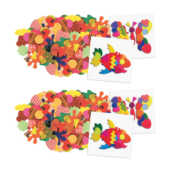 Roylco Paper Popz, 1500 Shapes Per Pack, 2 Packs