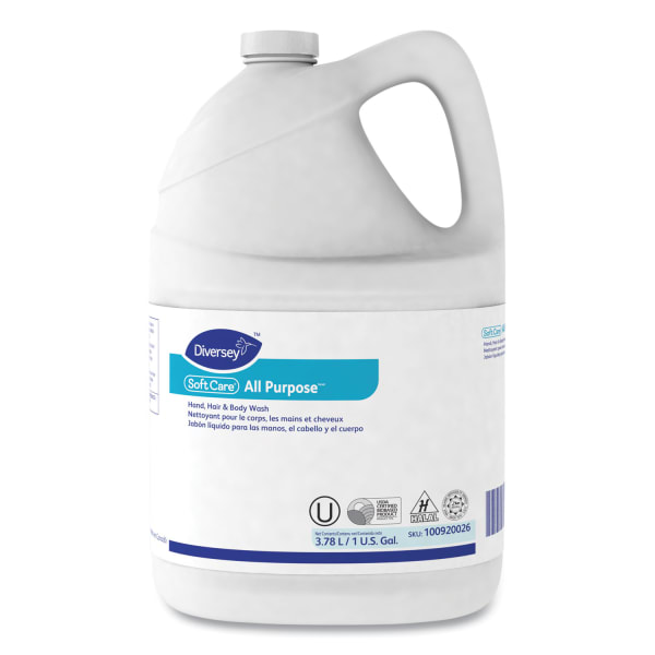 Diversey Soft Care All Purpose Liquid Refill, Gentle Floral Scent, 1 gal, 4/Carton