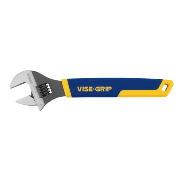 Vise-Grip Adjustable Wrenches, 12 in Long, 1-1/2 in Opening, Chrome