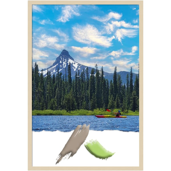 Amanti Art Wood Picture Frame, Opening Size 24in x 36, 25in x 37in, Svelte Natural