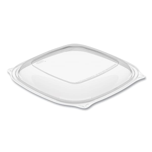 Dart PresentaBowls Pro Clear Square Bowl Lids, For 24-32 Oz Bowls, 1/2inH x 8-1/2inW x 8-1/2inD, 63 Lids Per Bag, Carton Of 4 Bags