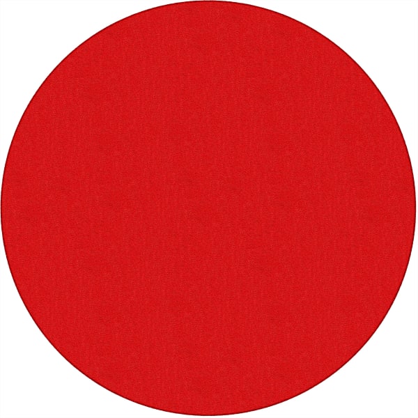Flagship Carpets Americolors Rug, Round, 6ft, Rowdy Red