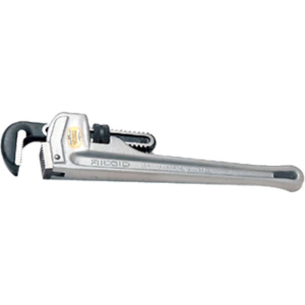 RIDGID Aluminum Straight Pipe Wrench - Aluminum - 11 lb - Lightweight - 1 / Pack