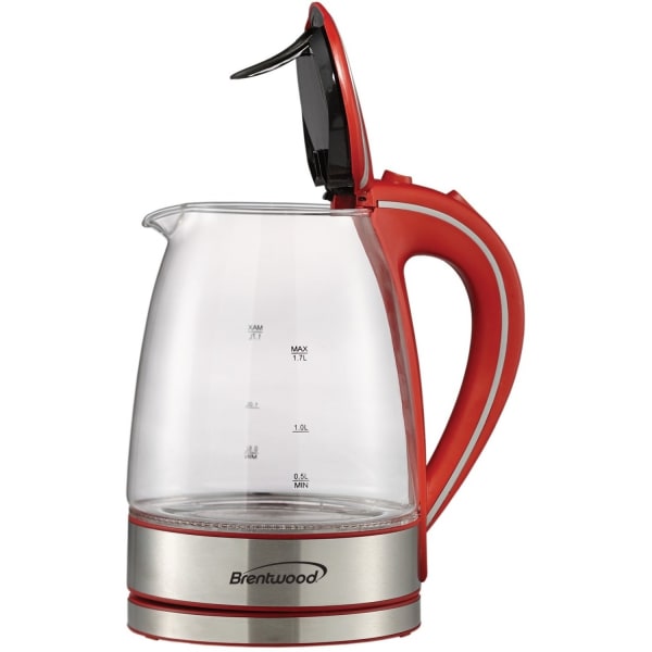 Brentwood KT-1900R - Kettle - 1.8 qt - 1.1 kW - red
