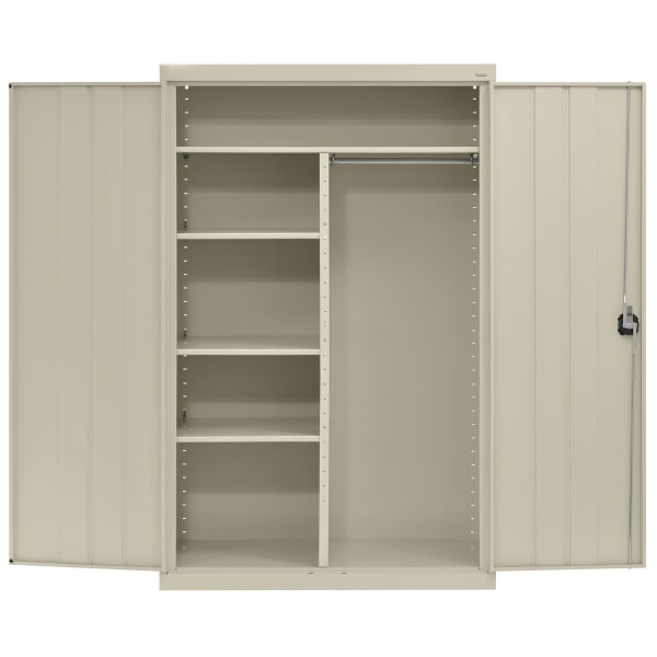 Sandusky Elite Series 46inW Heavy-Duty Assembled Combination Storage Cabinet, Putty