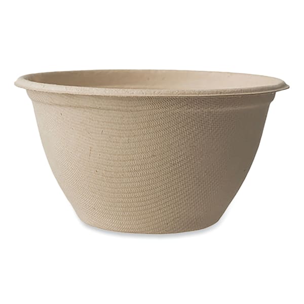 World Centric Fiber Bowls, 6 Oz, Natural Paper, Pack Of 1,000 Bowls