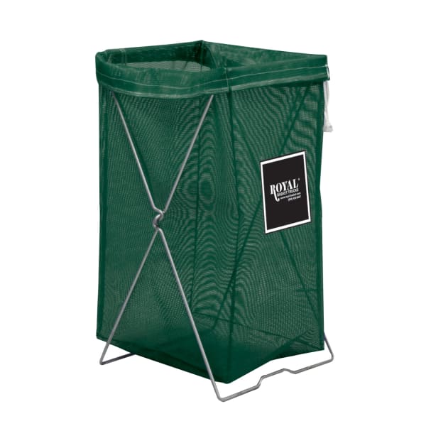Royal Basket Trucks Hamper, Mesh Hamper Kit, 17inL x 15inW x 30inH, Green