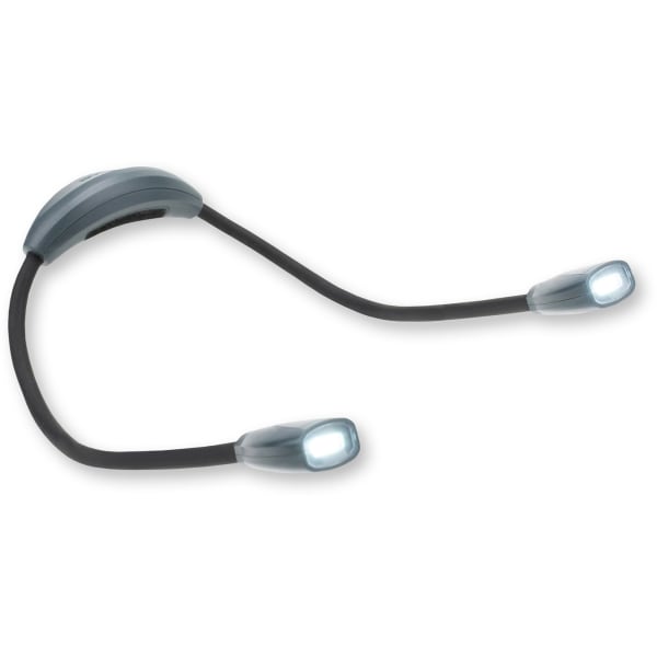 Carson 70-Lumen Adjustable 2 COB LED Neck Light, 11-3/4inx 1-15/16in, Gray