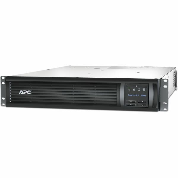 APC by Schneider Electric Smart-UPS 3000VA LCD RM 2U 120V with Network Card - 2U Tower - 3 Hour Recharge - 120 V AC Input - 120 V AC Output - Sine Wave - 6 x NEMA 5-15R, 2 x NEMA 5-20R