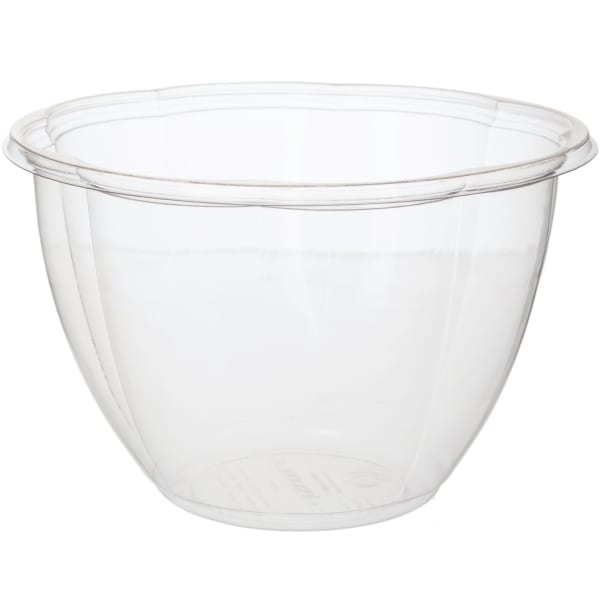 Eco-Products Salad Bowls, With Lids, 48 Oz, Clear, Pack Of 150 Bowls