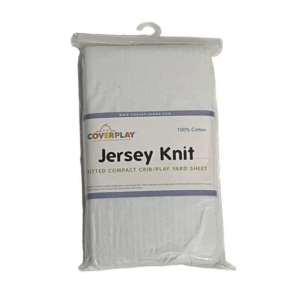 Coverplay Cotton Play Yard Sheets, 39in x 25in, White/Solid, Case Of 12 Sheets