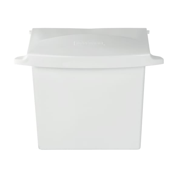 Rubbermaid Compact Sanitary Napkin Receptacle, White