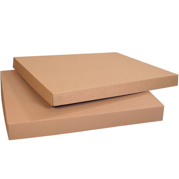 Partners Brand Heavy-Duty Gaylord Lids, 4inH x 41 1/4inW x 49 1/4inD, Kraft, Pack Of 5