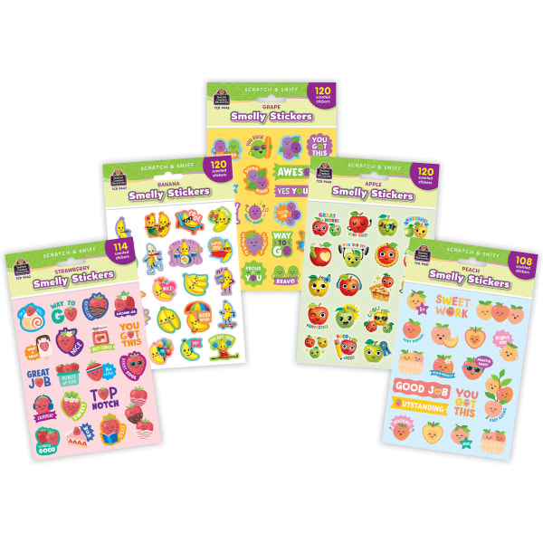 Teacher Created Resources Smelly Stickers, Fruit Pop, 582 Stickers