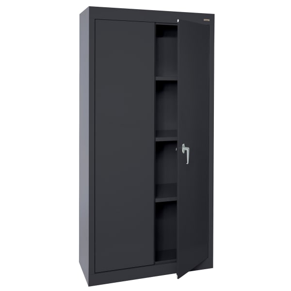 Sandusky Value Series 30inW Light Duty Storage Cabinet, Black