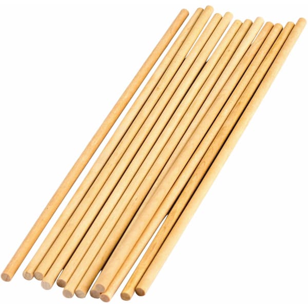 Teacher Created Resources STEM Basics: 1/4in Wood Dowels, 12 Per Pack, Set Of 12 Packs
