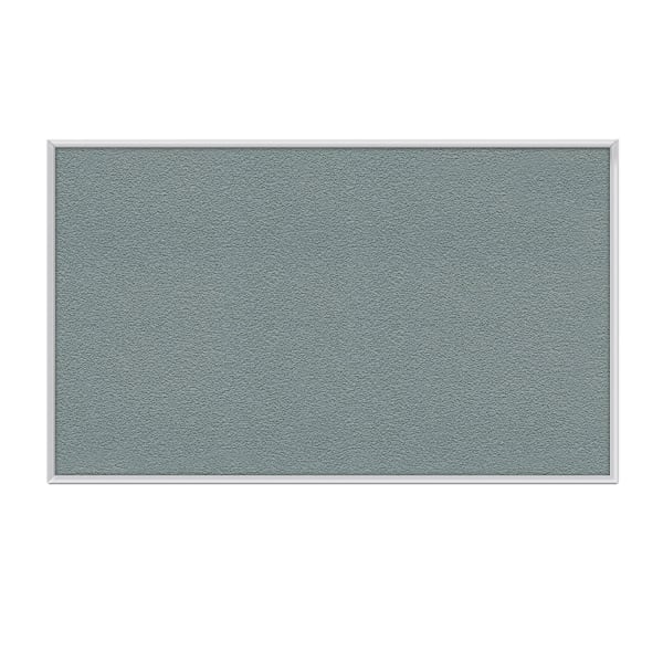 Ghent Aluminum Frame Vinyl Bulletin Board, 24inH x 36inW, Stone, Satin Frame
