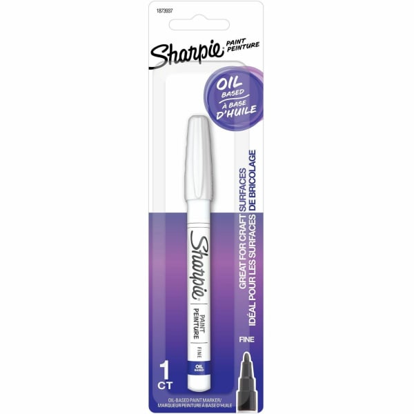 Sharpie Oil Based Paint - Fine Chisel Marker Point - White Ink - Oil Based