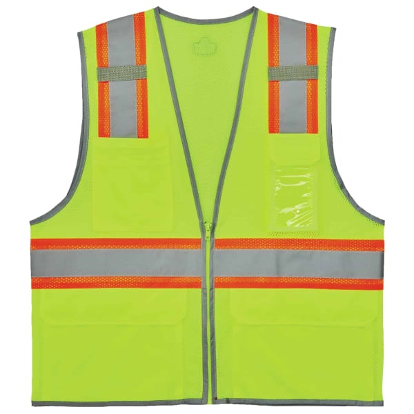 Ergodyne GloWear Safety Vest, 2-Tone, Type-R Class 2, XX-Large/3X, Lime, 8246Z