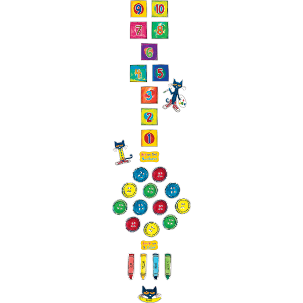 Teacher Created Resources Pete the Cat Sensory Path, Numbers and Colors