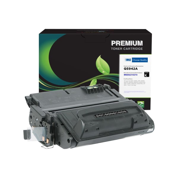 MSE Remanufactured Black Toner Cartridge Replacement For HP 42A, Q5942A