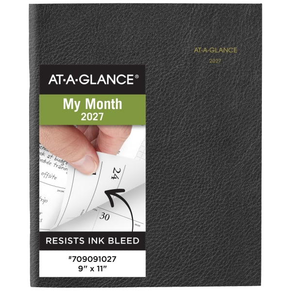 AT-A-GLANCE Executive 2027 Monthly Padfolio Refill for 70-290, Large, 9in x 11in