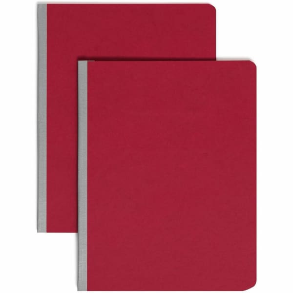 Smead Pressboard Report Covers, Letter Size (8 1/2in x 11in), 60% Recycled, Bright Red