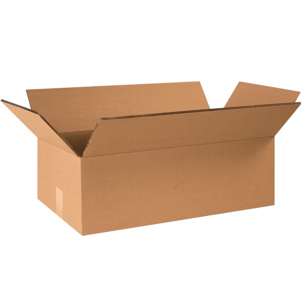Partners Brand Double-Wall Heavy-Duty Corrugated Cartons, 24in x 12in x 8in, Kraft, Box Of 15