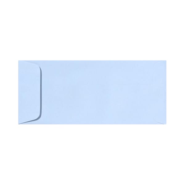LUX Open-End Envelopes, #10, Peel & Press Closure, Baby Blue, Pack Of 250