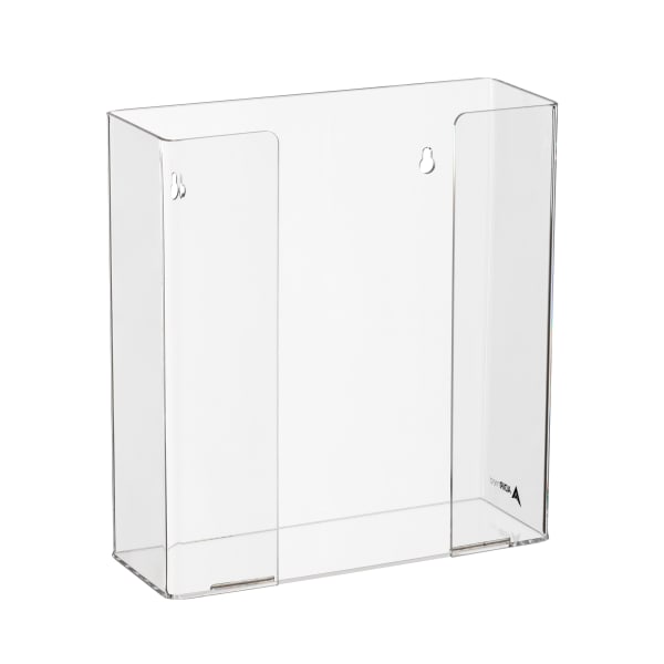 Alpine AdirMed Double Box Capacity Acrylic Glove Dispenser, 10-13/16inH x 10-1/4inW x 3-1/2inD, Clear