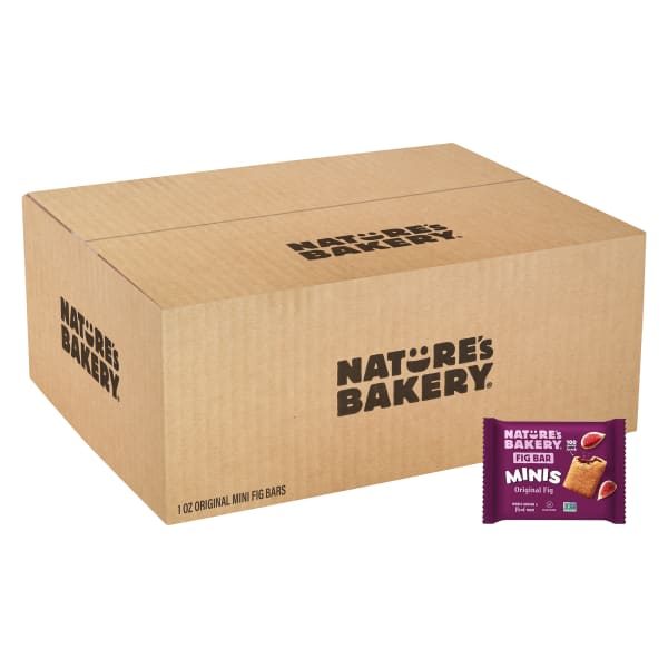 Natures Bakery Minis Whole Wheat Original Fig Bars, 1 Oz, Total Qty 150