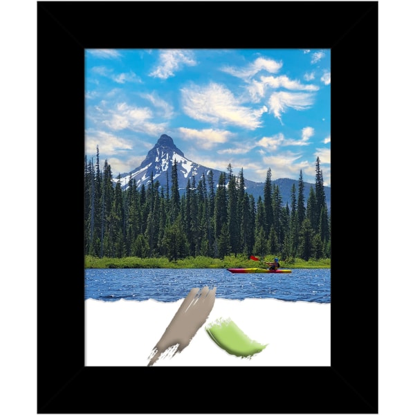 Amanti Art Picture Frame, 14in x 17in, Opening Size 11in x 14in, Brushed Black