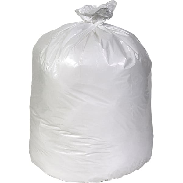 Pitt Plastics Can Liner LLDPE, 21.5x24, 0.6Mil White, 500 Count