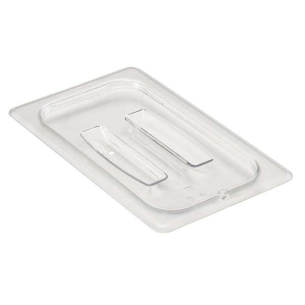 Cambro Camwear 1/4 Food Pan Lids With Handles, Clear, Set Of 6 Lids