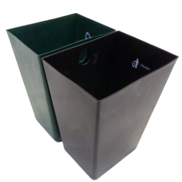 Hospitality Source Large Replacement Liner Sets, 22-Quart, Green/Brown, Case Of 6 Sets