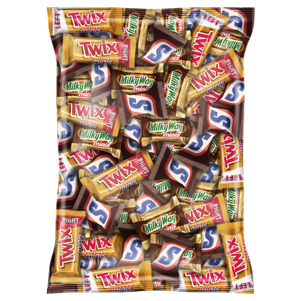 Snickers, Twix And Milky Way Minis Candy Variety Mix, 75 Oz, Total Qty 1