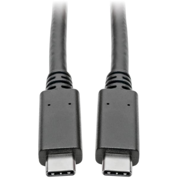 Tripp Lite USB C to USB Type C Cable 3.1 Gen 1, 5 Gbps 3A Rating M/M 6ft - 1 x USB Type C Male Thunderbolt 3 - 1 x USB Type C Male Thunderbolt 3 - Nickel Plated Connector - Gold Plated Contact - Black