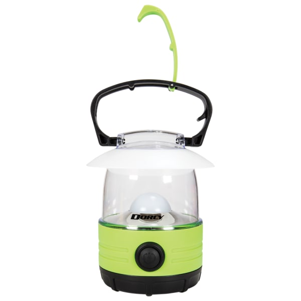 Dorcy Adventure Series 1W Portable Rechargeable Mini LED Lantern, 6-11/16inH x 4-1/4inW x 4-1/4inD, Green.