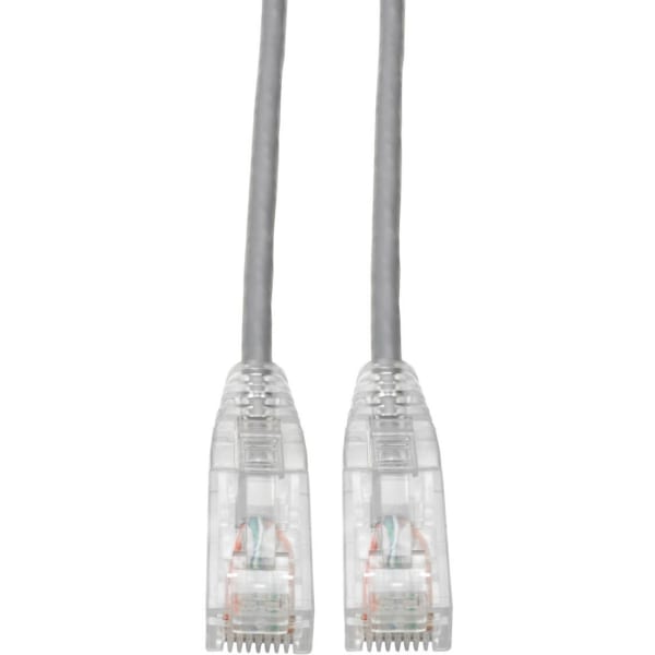 Tripp Lite Cat6 UTP Patch Cable (RJ45) - M/M, Gigabit, Snagless, Molded, Slim, Gray, 6 in. - First End: 1x R - N201S6NGY