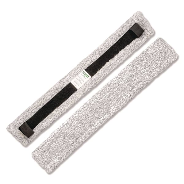 Unger VisaVersa Pro Microfiber Replacement Pad, 14in, Light Gray, 10/Carton